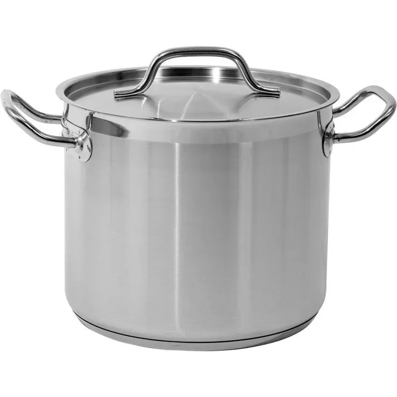 Letzte Chance NL Suppentopf aus Edelstahl - Ø24 x 20 cm - 9L - Für alle Herdarten